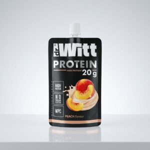 Gourde de Protéines Dr. Witt – Saveur Pêche (20g de Protéines) – Image 1